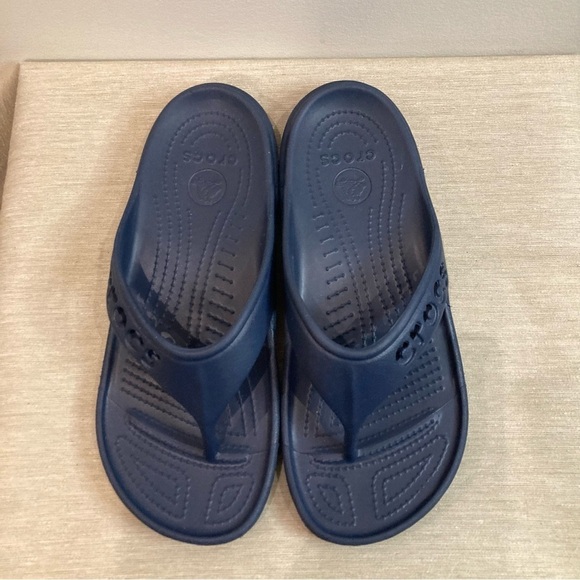 CROCS Sz 9 Kadee Flip-Flops Blue - Picture 3 of 6
